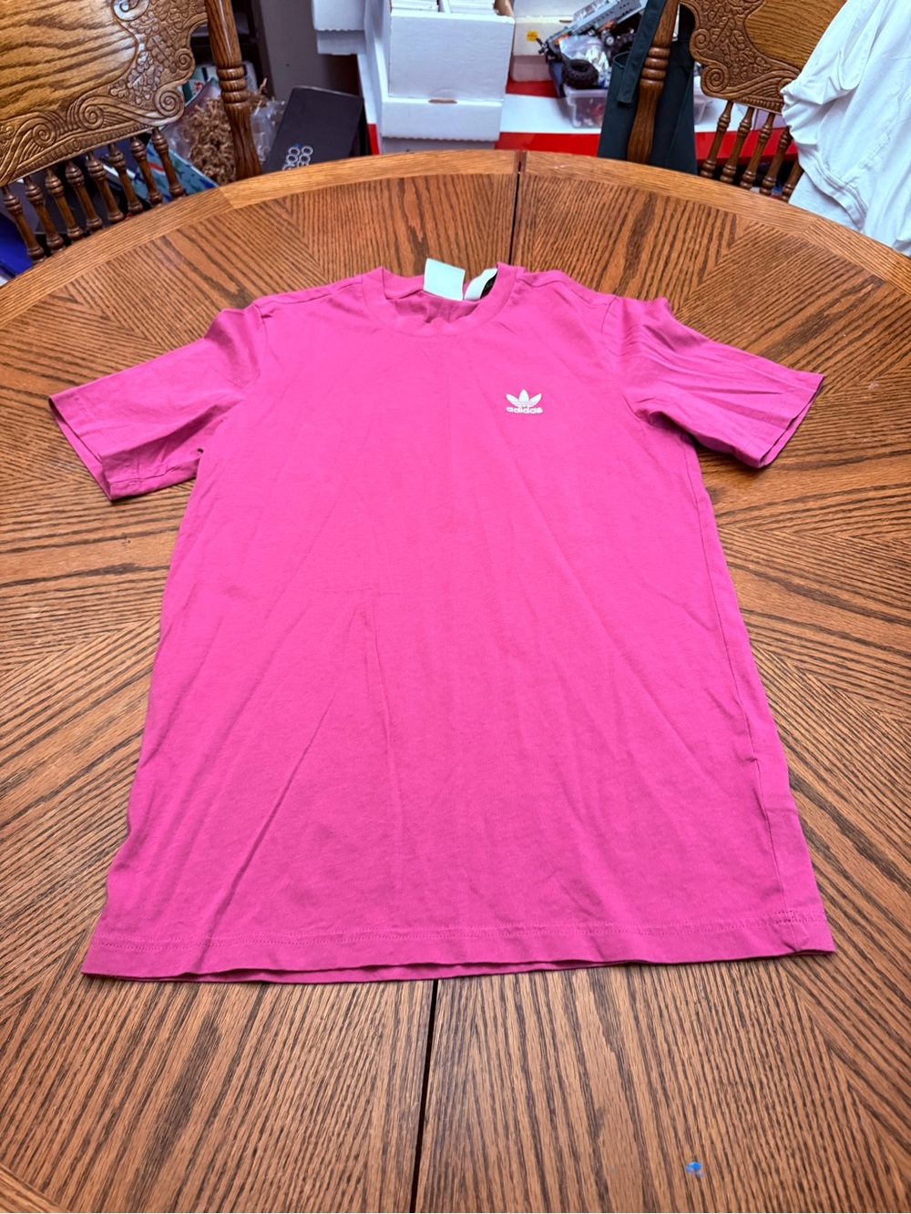 adidas Pink Trefoil Short Sleeve Tee